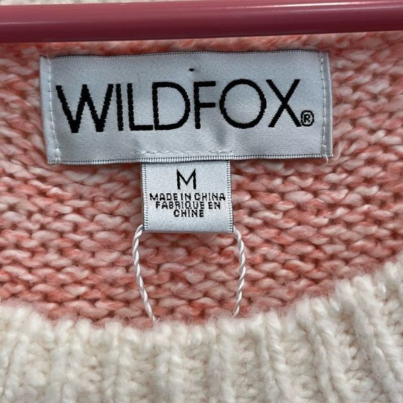 Wildfox Girl Power pink sweater at NWOT size medium - Picture 4 of 9